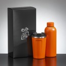 Drinkware set: Nordic coffee mug 350 ml & thermal water bottle 500 ml