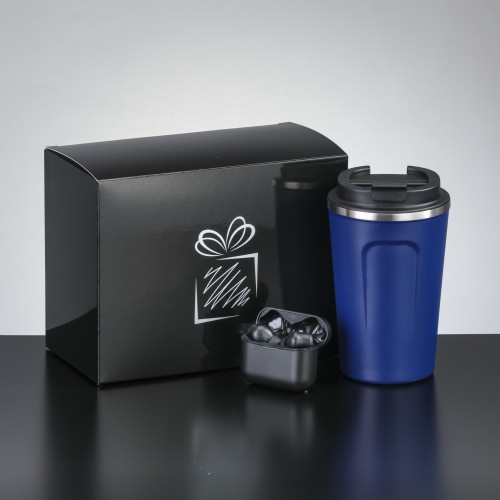 Relax set II: coffee mug 350 ml and tws dynamic earbuds