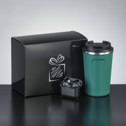 Relax set II: coffee mug 350 ml and tws dynamic earbuds