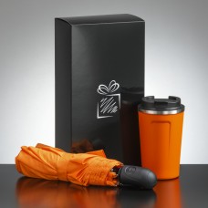 Traveller set: thermal mug Nordic 350 ml & full automatic umbrella