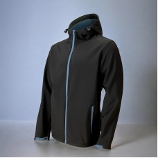 Men's softshell jackets with hood, XXL size