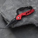 Optima folding knife with carabiner