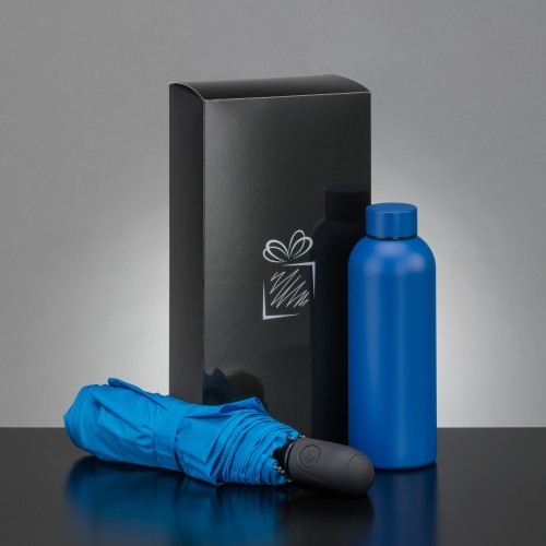 Active set: thermal water bottle and automatic umbrella