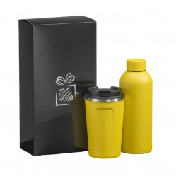 Drinkware set: Nordic coffee mug 350 ml & thermal water bottle 500 ml