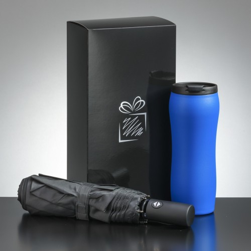 Primo set: vacuum mug 450 ml & automatic umbrella