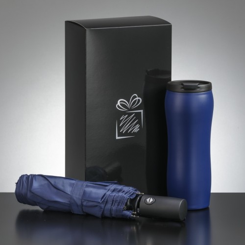 Primo set: vacuum mug 450 ml & automatic umbrella