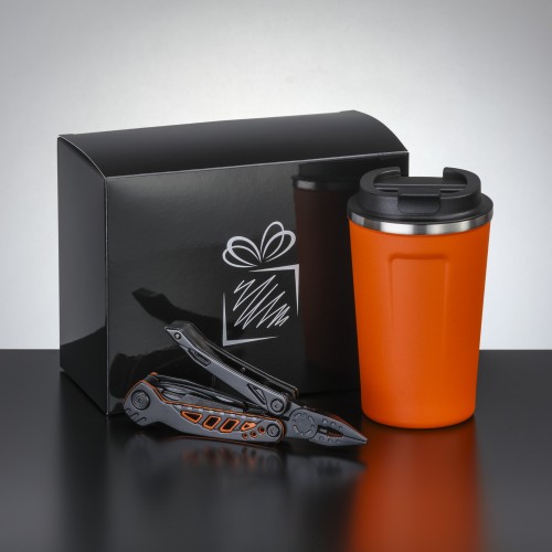 Travel set II: thermal mug Nordic 350 ml and Optima multitool