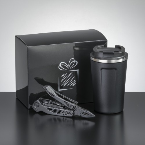 Travel set II: thermal mug Nordic 350 ml and Optima multitool