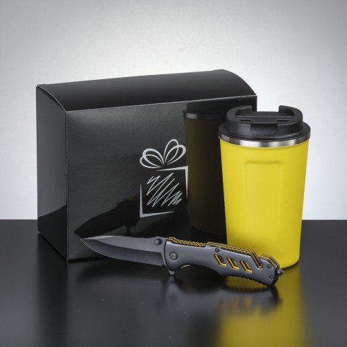 Driver set: thermal mug Nordic 350 ml & emergency knife