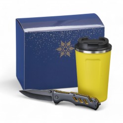 Driver set: thermal mug Nordic 350 ml & emergency knife in a christmas box