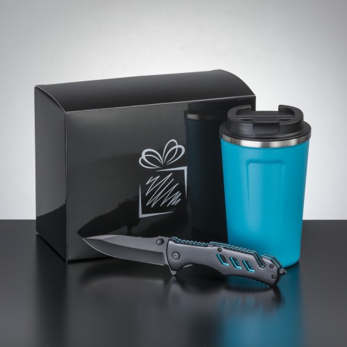 Driver set: thermal mug Nordic 350 ml & emergency knife