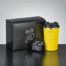 Relax set II: coffee mug 350 ml and tws dynamic earbuds