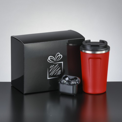 Relax set II: coffee mug 350 ml and tws dynamic earbuds