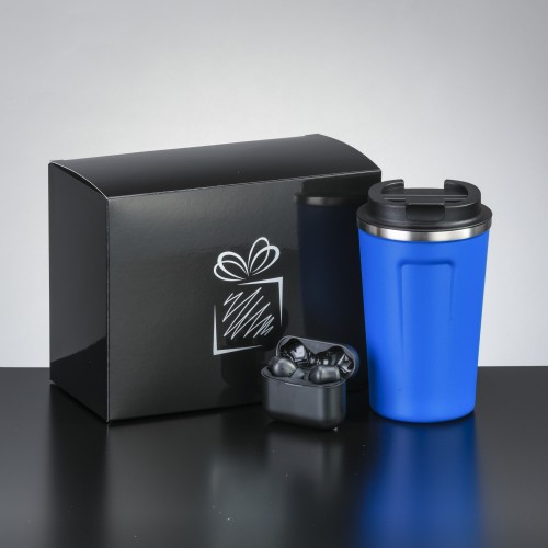 Relax set II: coffee mug 350 ml and tws dynamic earbuds