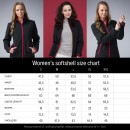 Women's softshell jackets with hood, M size