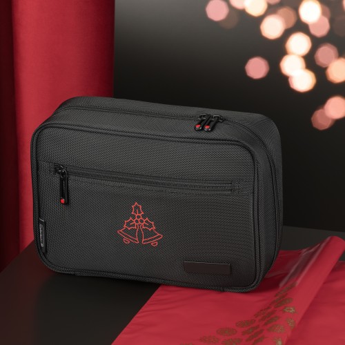 Voyager men's travel cosmetic bag in a christmas wrapping