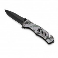 Optima emergency knife with window breaker and belt cutter