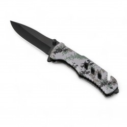 Optima emergency knife with window breaker and belt cutter