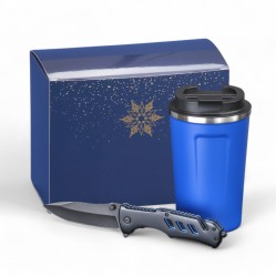 Driver set: thermal mug Nordic 350 ml & emergency knife in a christmas box