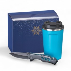 Driver set: thermal mug Nordic 350 ml & emergency knife in a christmas box