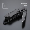 Titanium tool set: emergency knife and pocket knife