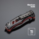 Titanium tool set: emergency knife and pocket knife