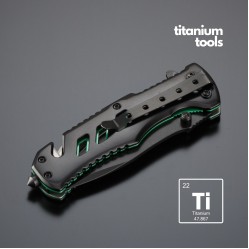 Titanium emergency knife Optima