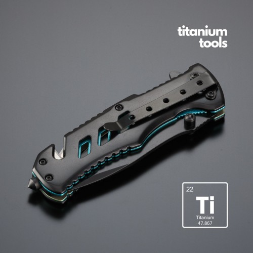 Titanium emergency knife Optima