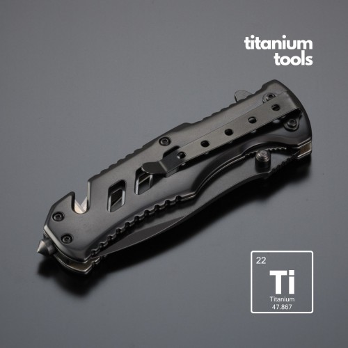 Titanium emergency knife Optima