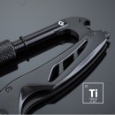 Titanium multi-function tool Optima with carabiner