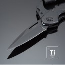 Titanium multi-function tool Optima with carabiner