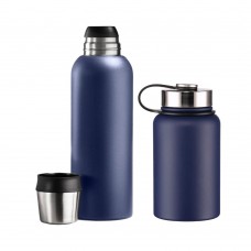 Set Nordic: all-in-one Nordic food and beverage thermos, 600 ml & steel vacuum thermos, 1000ml.