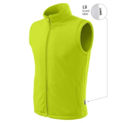 Fleece Vest unisex 518 Lime Punch 62 (brand Label)