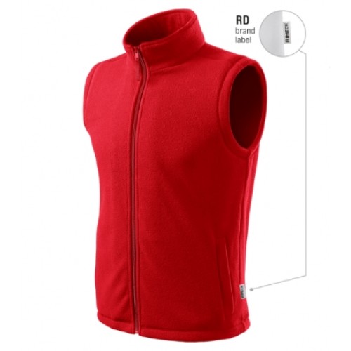 Fleece Vest unisex 518 Red 07 (brand Label)