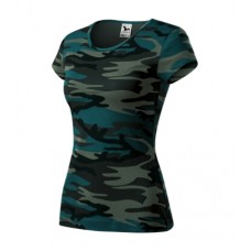 T-shirt women’s C22 Camouflage Petrol